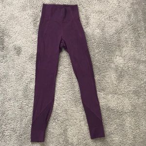 Full Length Lululemon Leggings With Mesh Inserts - image 1